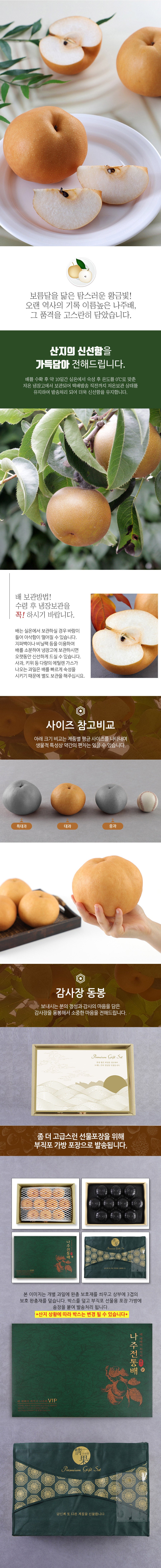 당도선별 나주배세트 7.5kg내외(10입내)