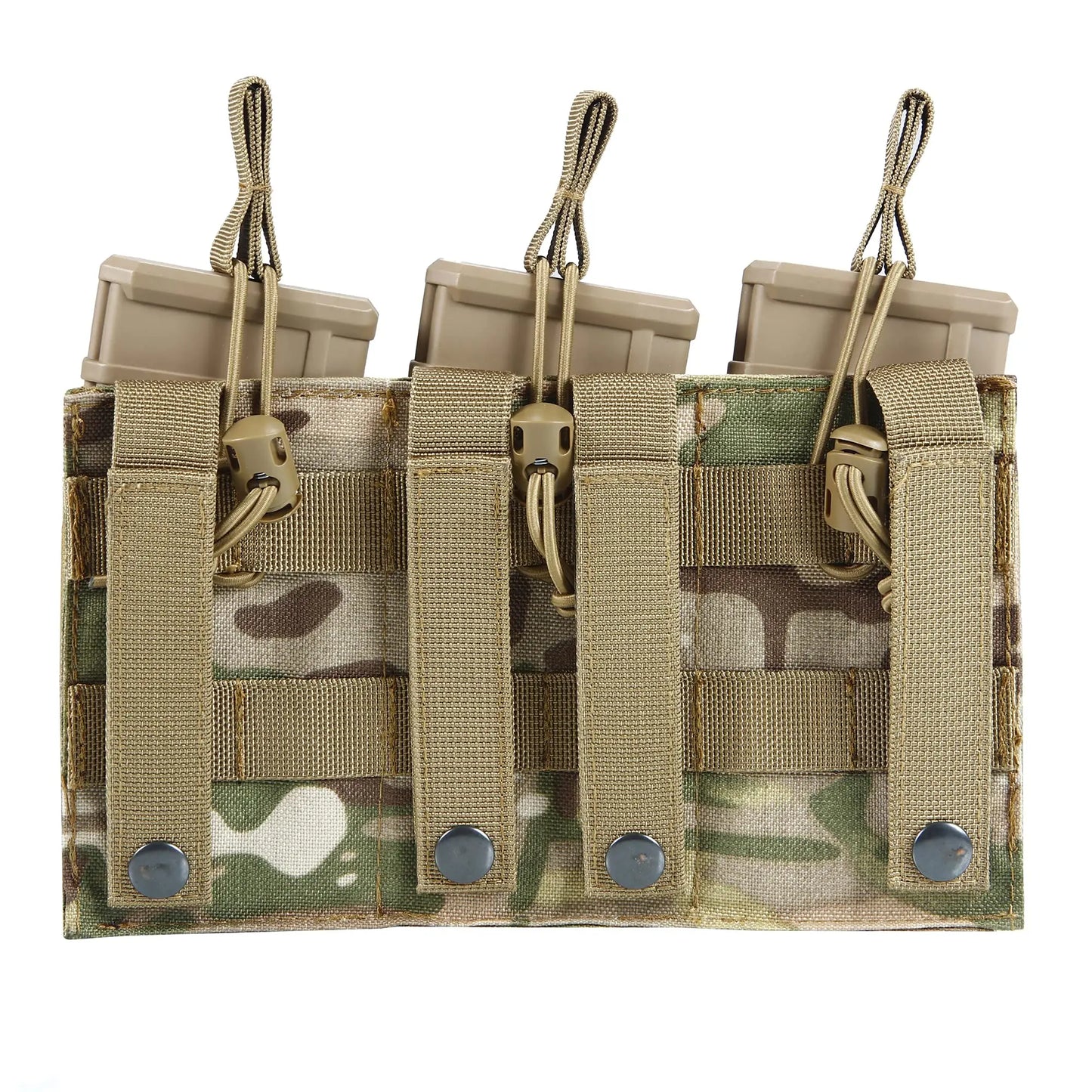 Triple Mag Pouch Open-Top Rifle Mag Pouches and Pistol Magazine Pouches for M4 M16 AK Molle Backpack Airsoft Military Gear