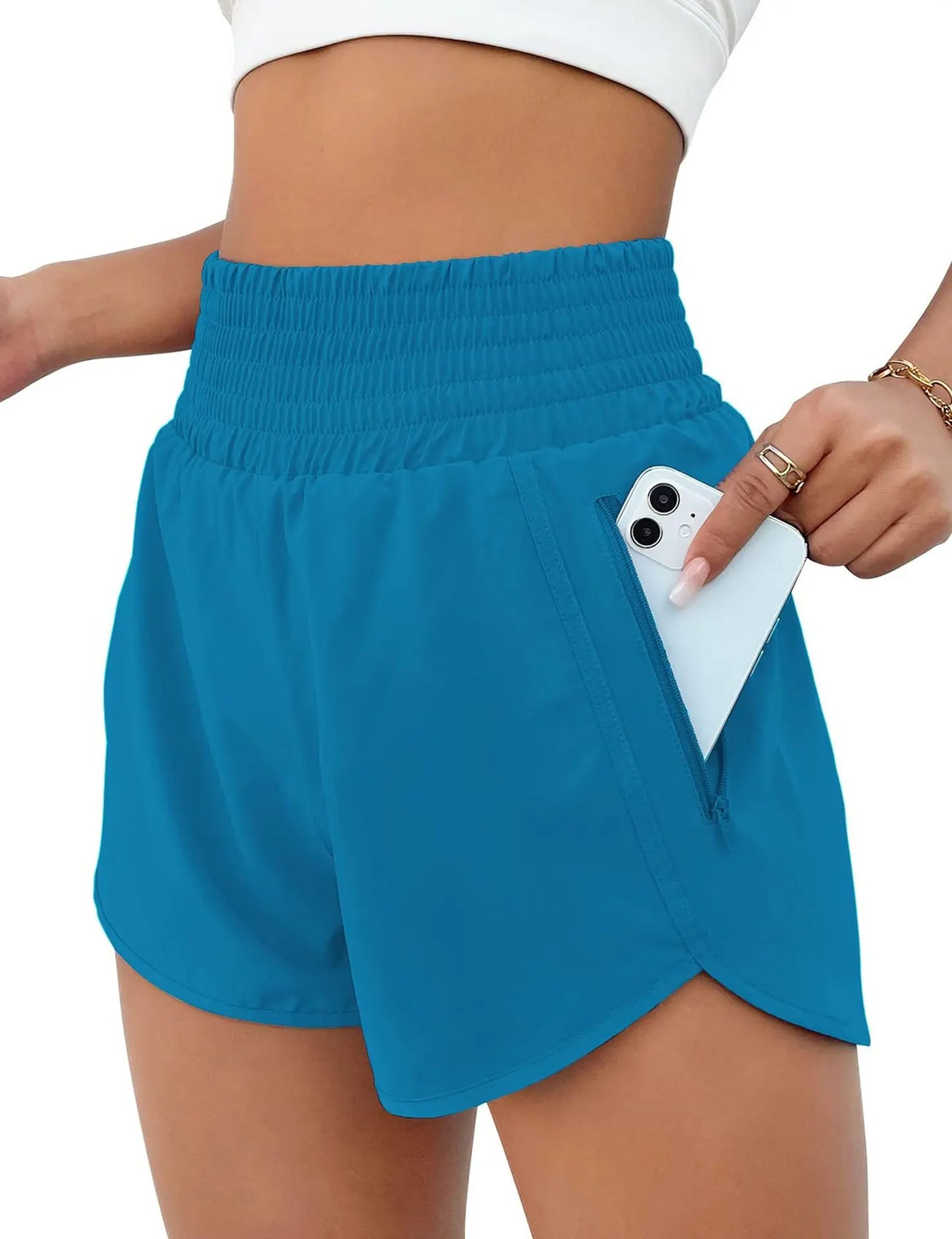 Women's Running Short With Pocket and Quick Drying Inner Biker shorts