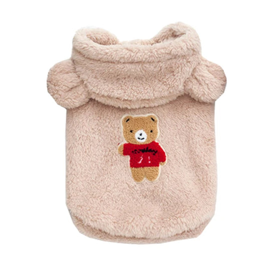 Fleece Dog Hoodie Winter Pet Dog Clothes