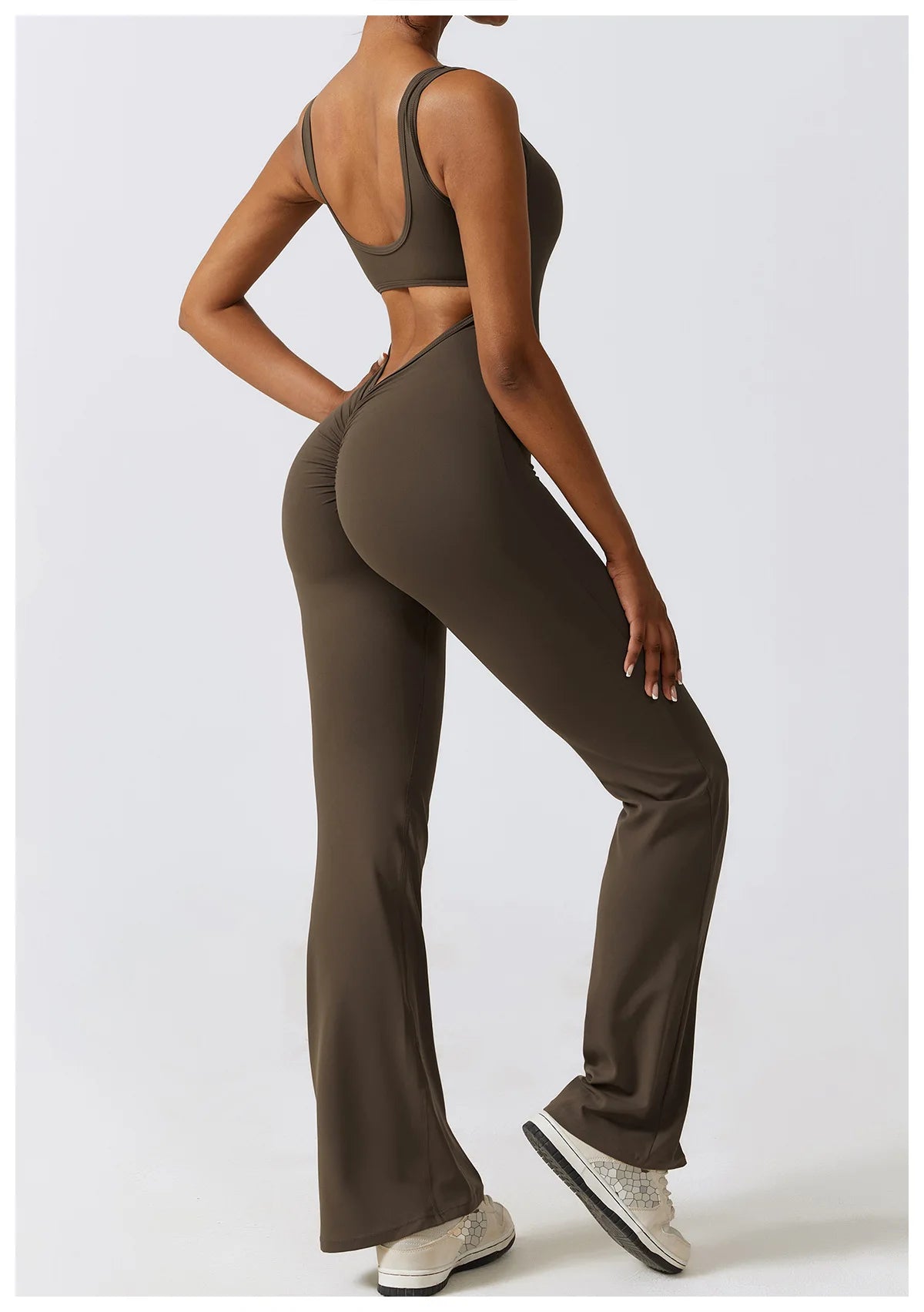 Women Yoga Backless Jumpsuit