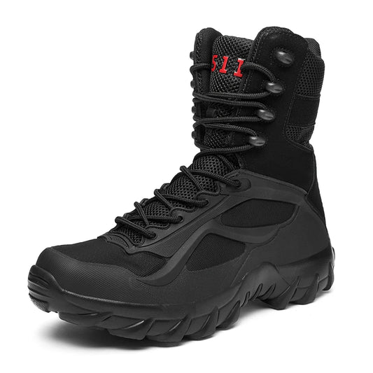 Men Tactical Boots Boots Men Desert Waterproof Ankle Men Outdoor Boots Work Safety Shoes Climbing Hiking Shoes
