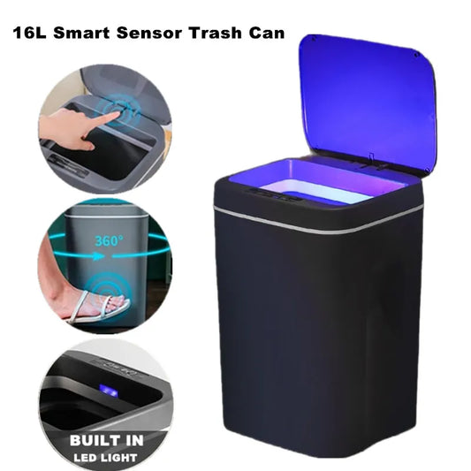 16L Automatic Sensor Trash Can, Touchless Smart Bin Waste Nasket