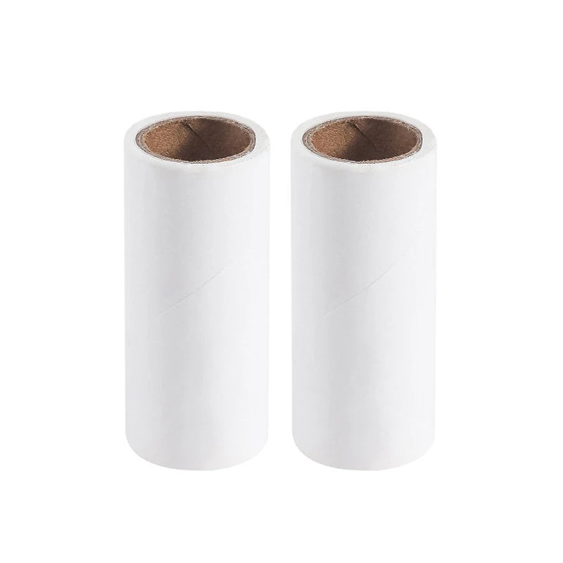 Portable Tearable Roll Paper Sticky Roller Dust Wiper Lint Roller Remover Brush Pet Hair