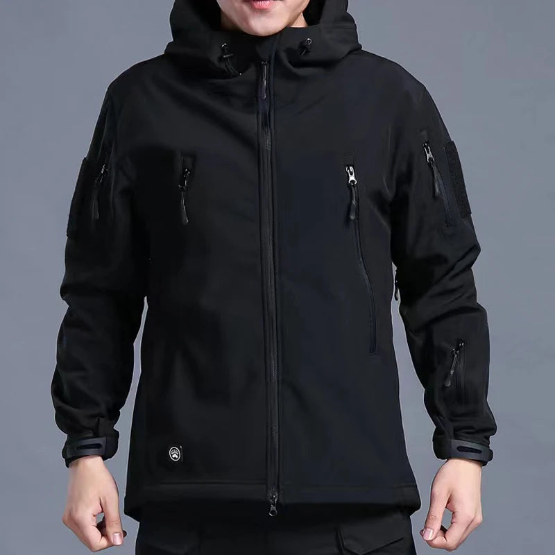 Fleece Autumn Military Men Jackets Waterproof Fishing Hunting Hiking Camping Climbing Winter Tracksuits Coat Thermal Fall S-5XL