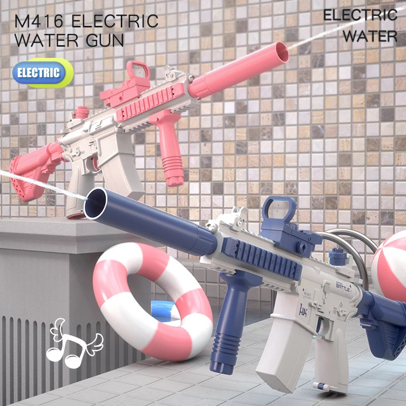 M416 electric large capacity water gun fully automatic shooting toy beach outdoor entertainment children and adult gifts