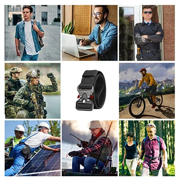 Metal Buckle Genuine Tactical Belt Quick Release Outdoor Military Belt Nylon Sports Accessories Men And Women Black Jeans Belt