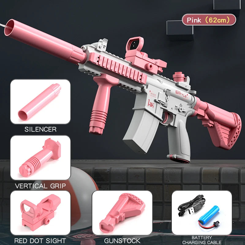 M416 electric large capacity water gun fully automatic shooting toy beach outdoor entertainment children and adult gifts