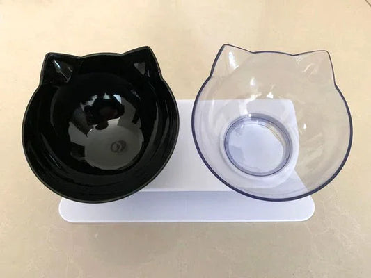 Non-Slip Double Cat Bowl Dog Bowl With Stand