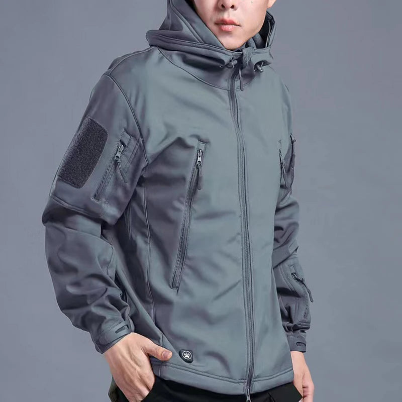 Fleece Autumn Military Men Jackets Waterproof Fishing Hunting Hiking Camping Climbing Winter Tracksuits Coat Thermal Fall S-5XL