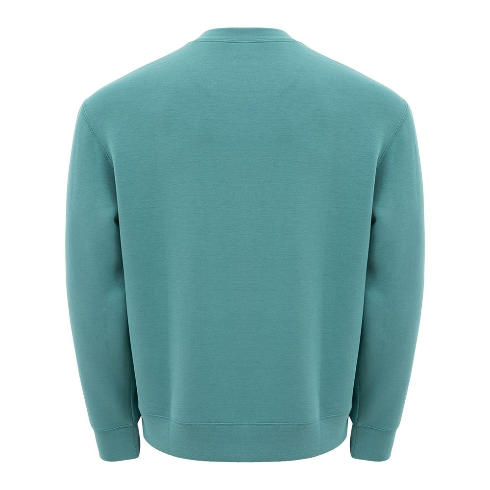 Armani Exchange Sleek Green Modal Crewneck Sweater