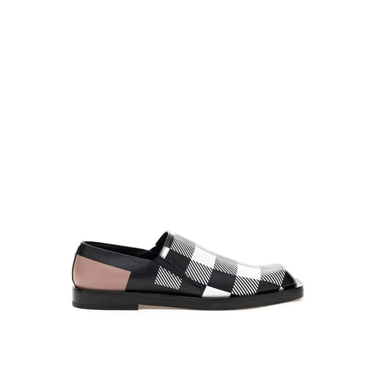 Burberry Elegant Two-Tone Leather Flats