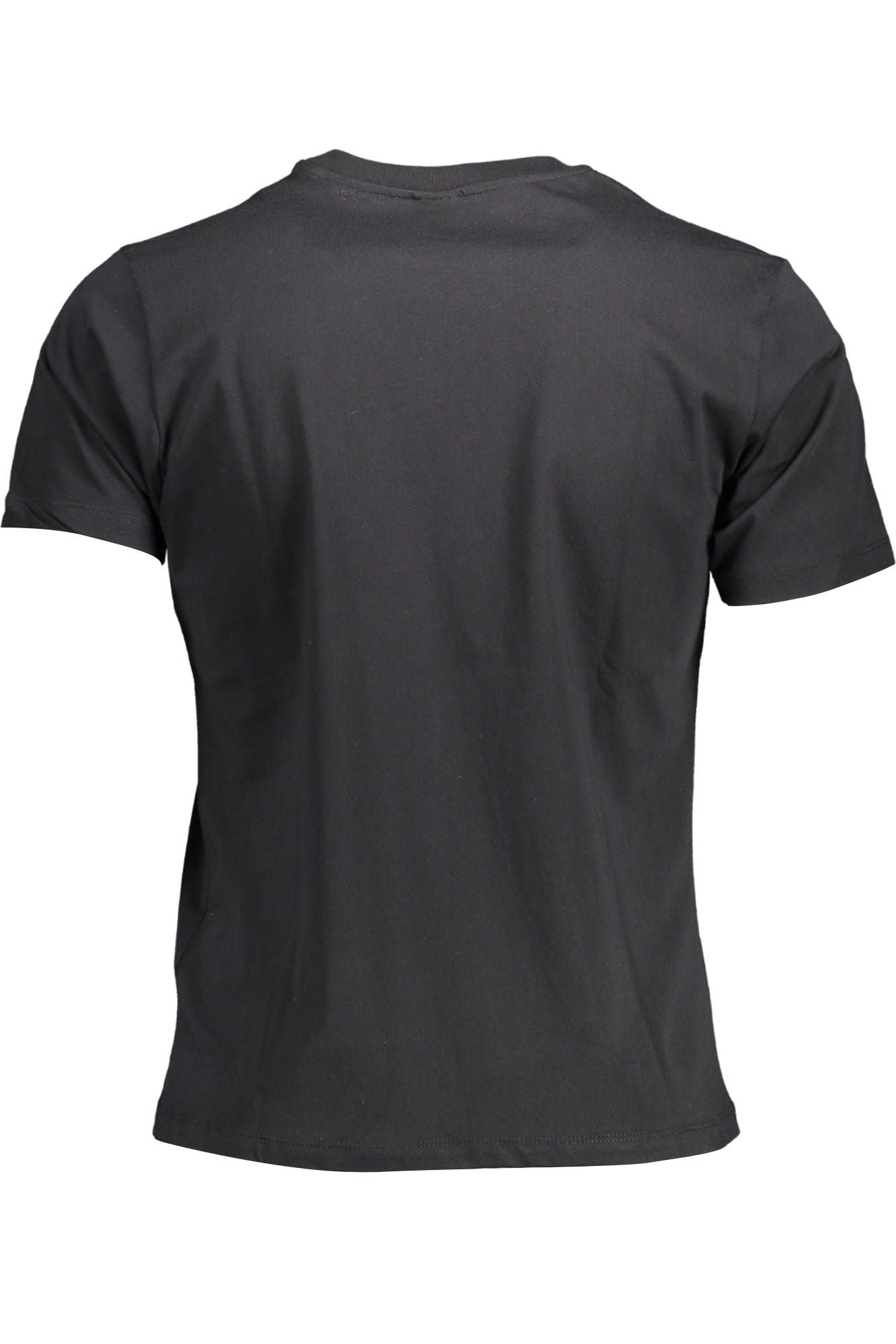 North Sails Sleek Black Cotton Tee with Iconic Print