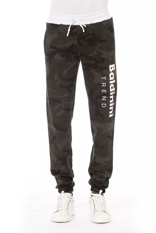Baldinini Trend Chic Green Fleece Sport Pants