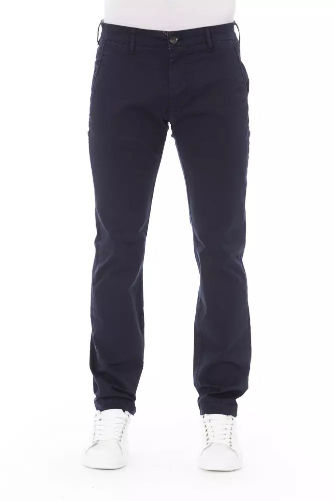 Baldinini Trend Elegant Blue Chino Trousers