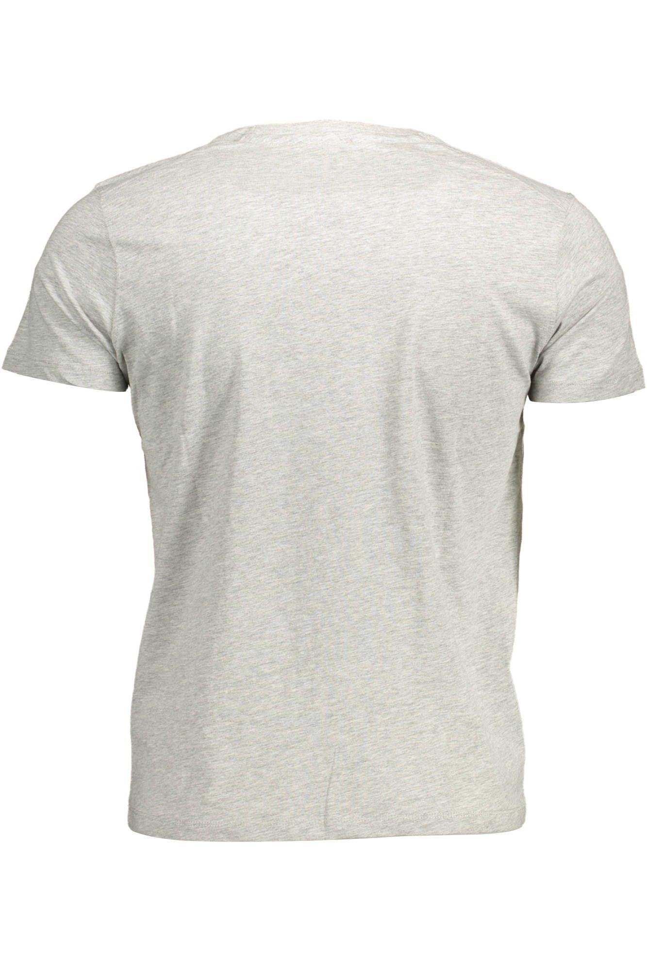 U.S. POLO ASSN. Elegant Gray Crew Neck Cotton Tee