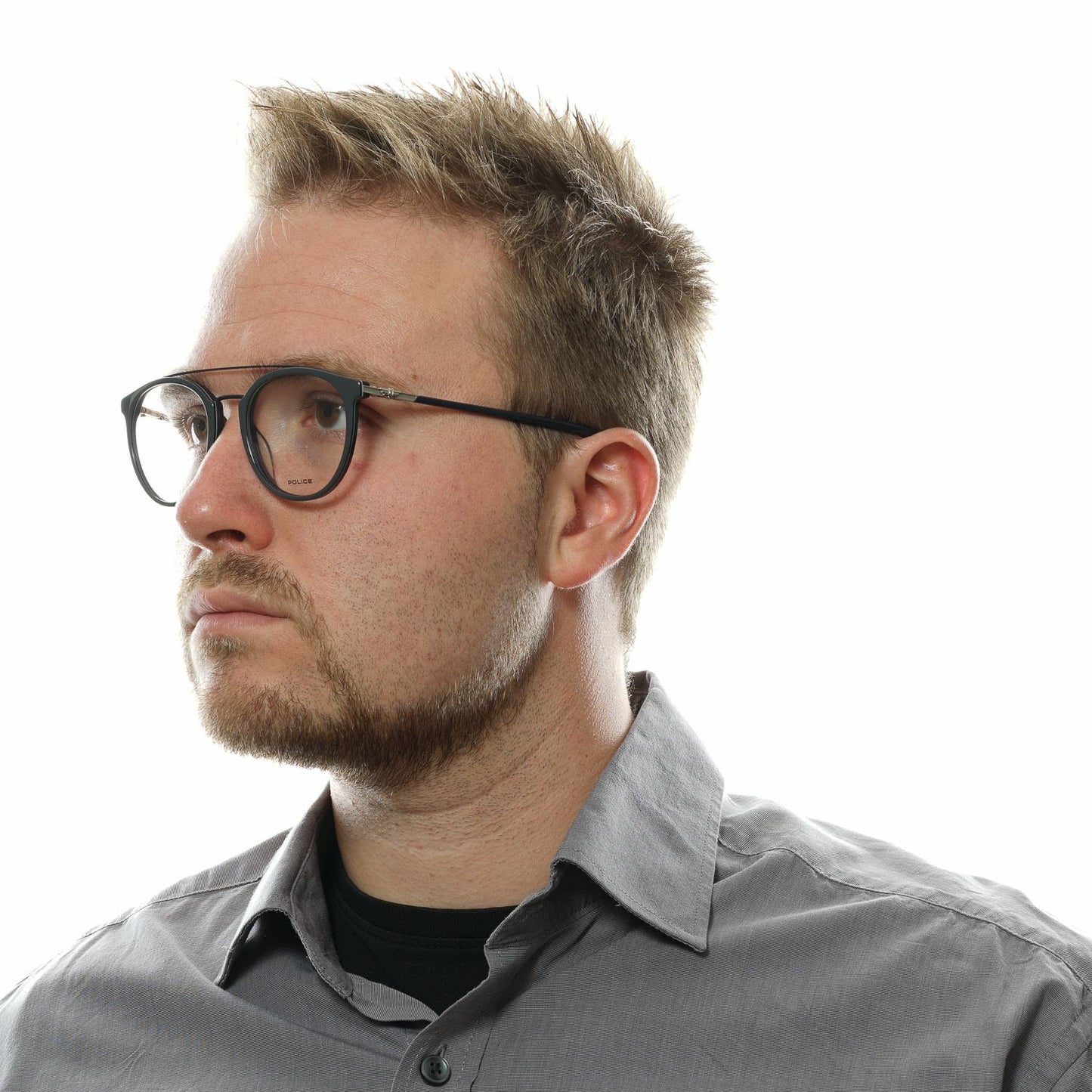 Police Gray Men Optical Frames
