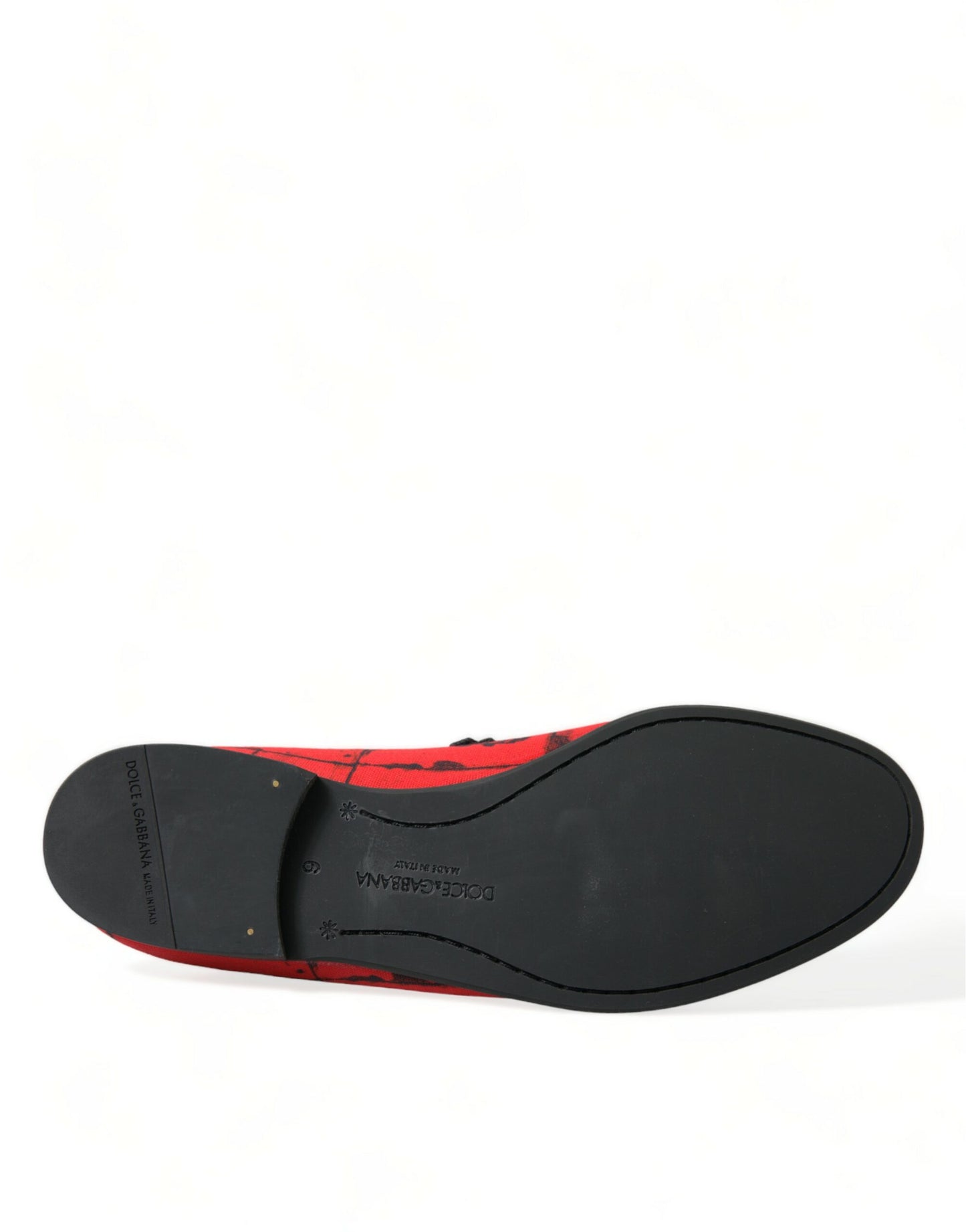 Dolce & Gabbana Torero-Inspired Luxe Red & Black Loafers