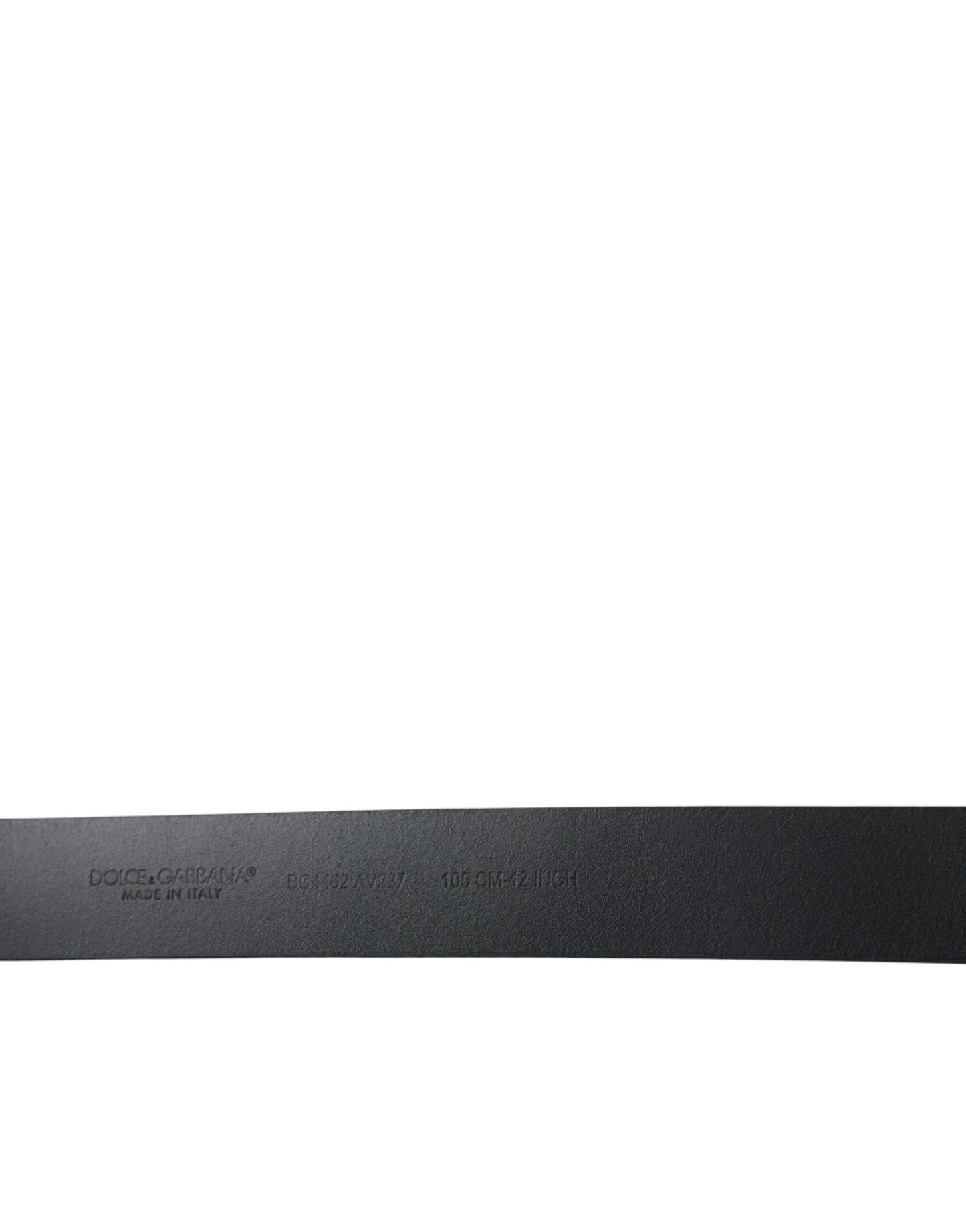 Dolce & Gabbana Blue Leather Metal Logo Buckle Belt Men