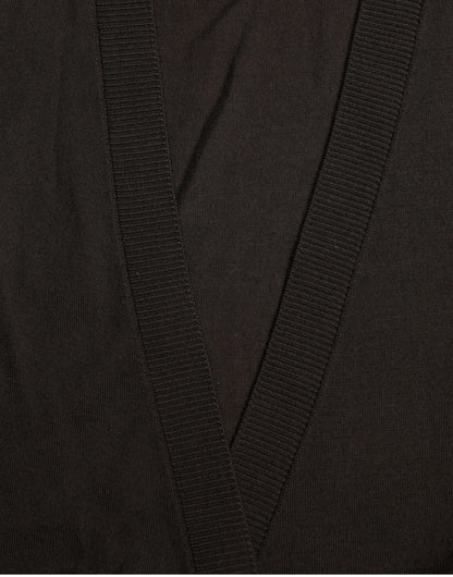 Dolce & Gabbana Elegant Black Virgin Wool Cardigan