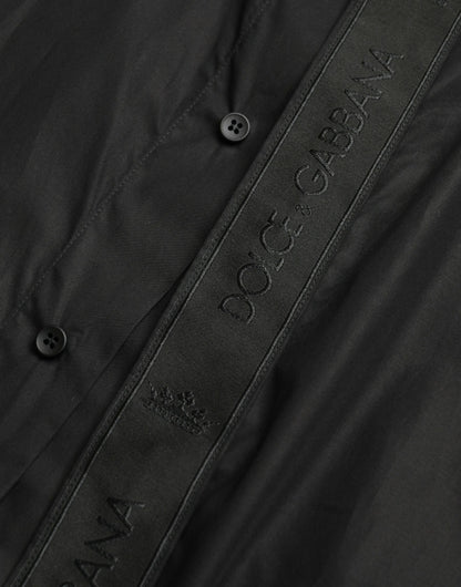 Dolce & Gabbana Elegant Black Slim Fit Dress Shirt