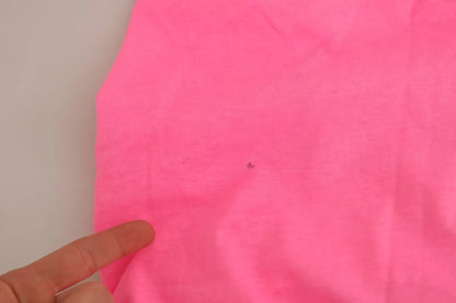 Dsquared² Pink Logo Print Sleeveless Sheath Mini Dress