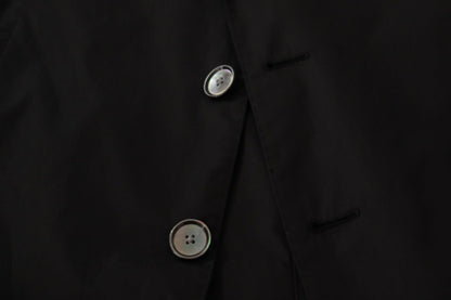 Dolce & Gabbana Elegant Taormina Black Cotton Blazer