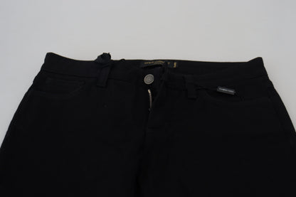 Dolce & Gabbana Elegant Black Slim Fit Denim Masterpiece