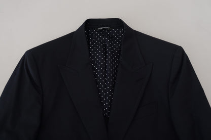 Dolce & Gabbana Chic Blue Single Breasted Formal Blazer