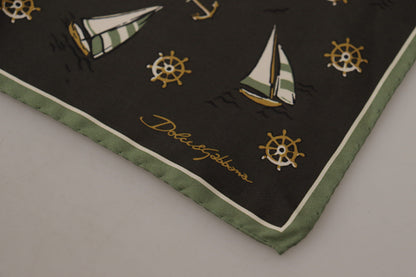 Dolce & Gabbana Elegant Multicolor Silk Men's Square Scarf