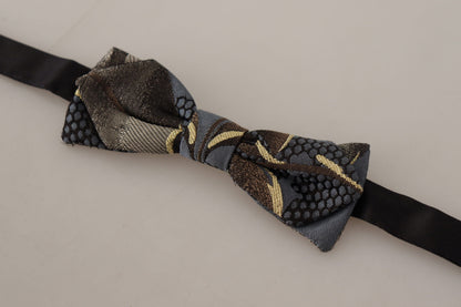 Dolce & Gabbana Elegant Multicolor Silk Bow Tie