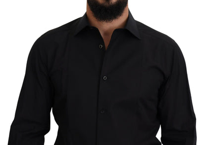 Dolce & Gabbana Elegant Black Formal Long Sleeve Shirt