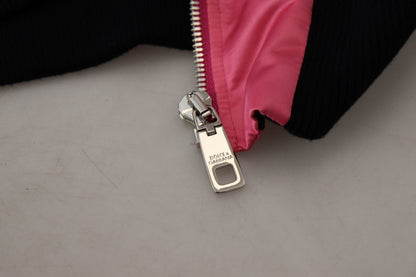 Dolce & Gabbana Elegant Pink Nylon Bomber Jacket