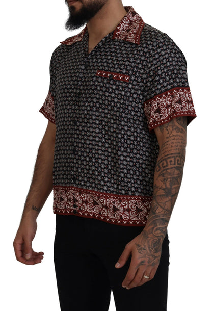Dolce & Gabbana Elegant Multicolor Silk Casual Shirt
