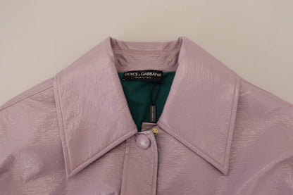 Dolce & Gabbana Chic Purple Cropped Jacket - A Style Statement