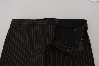 Dolce & Gabbana Elegant Striped Cotton Blend Pants