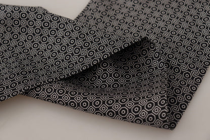 Dolce & Gabbana Elegant Geometric Silk Men's Scarf