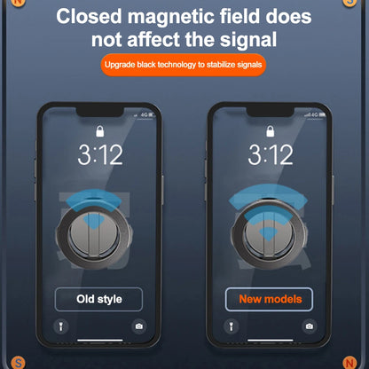 Magnetic Car Phone Holder for MagSafe 360 degrees Adjustable Alloy Folding Magnetic Car Navigation Mount for iPhone 14 13 12 Pro
