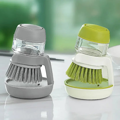 Hydraulic Pot Washing Dishwashing ToolsHousehold Kitchen Supplies Remove Dirt Automatic Liquid Filling Handheld Cleaning Brush