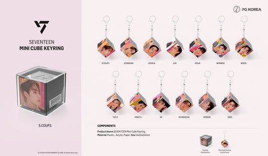 SEVENTEEN MINI CUBE KEYRING