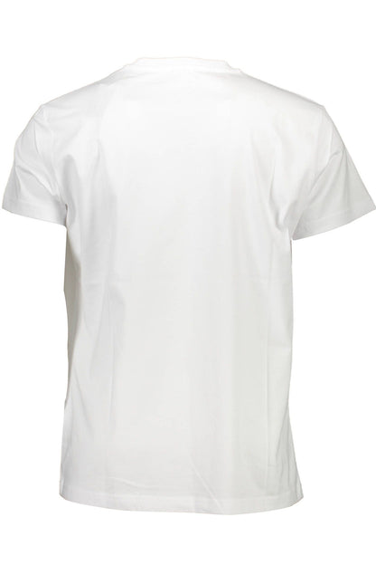 Diesel Crisp White Crew Neck Tee with Iconic Print