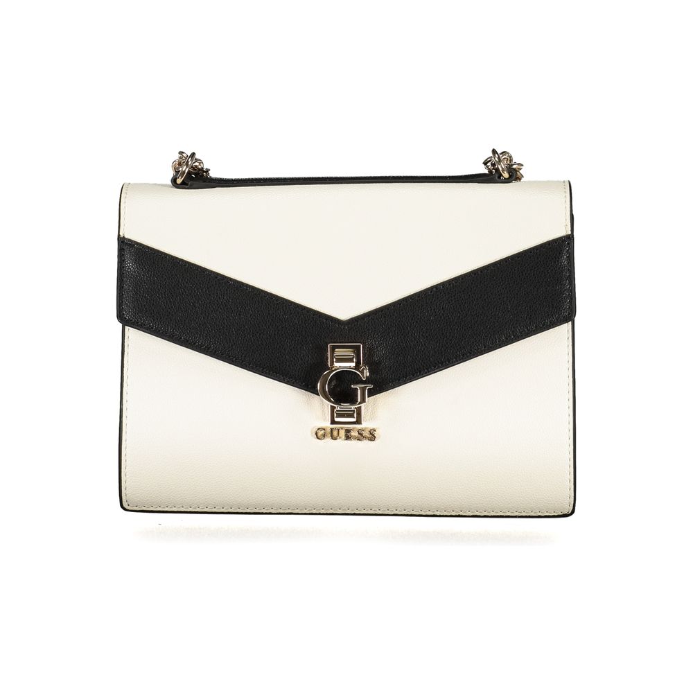 Guess Jeans White Polyethylene Handbag