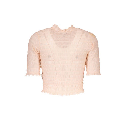 Guess Jeans Pink Nylon Tops & T-Shirt
