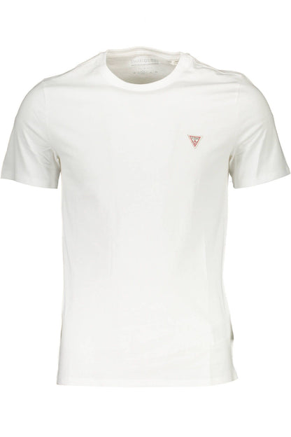 Guess Jeans Chic White Organic Cotton Tee with Logo