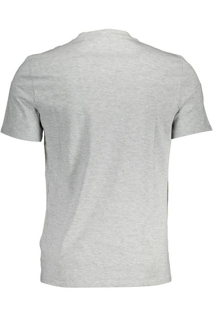 Guess Jeans Sleek Gray Crew Neck Logo Tee