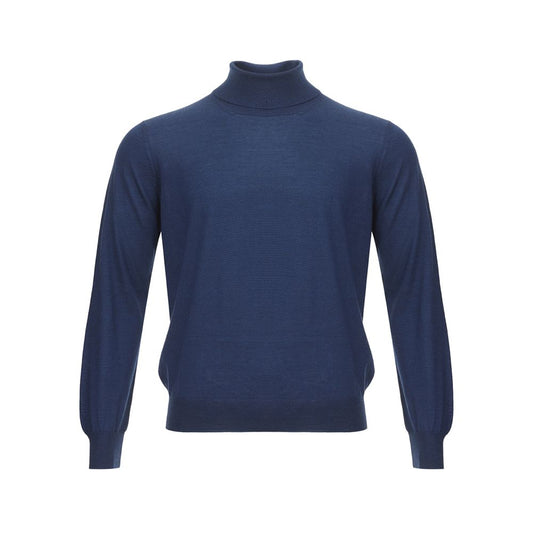 Gran Sasso Elegant Cashmere Sweater in Serene Blue