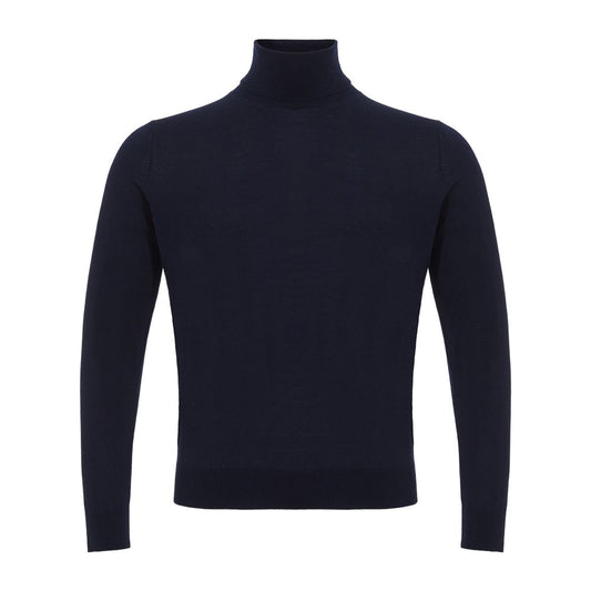 Colombo Elegant Cashmere Men's Blue Sweater