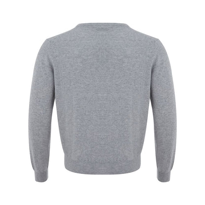 Colombo Elegant Gray Cashmere Men's Sweater
