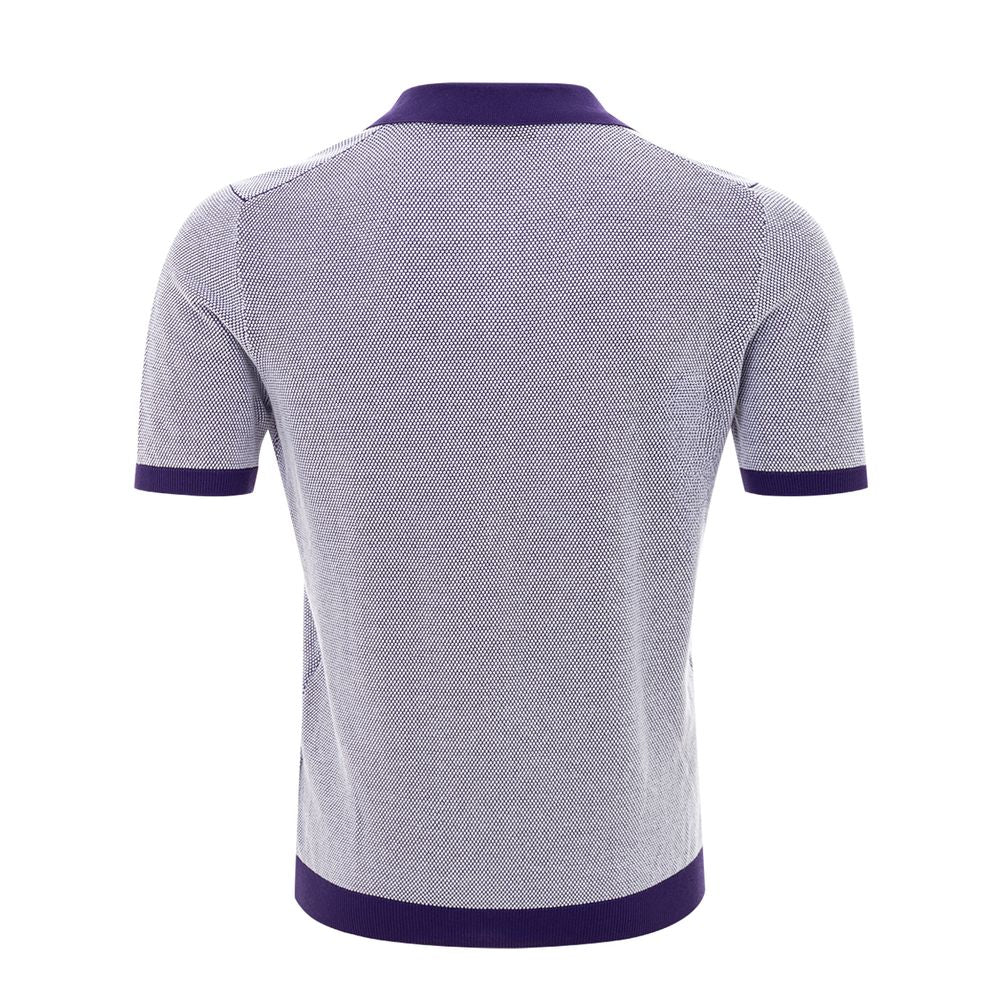 Gran Sasso Elegant Purple Cotton Polo Shirt for Men