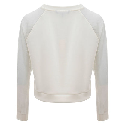 Armani Exchange Elegant White Polyamide Sweater